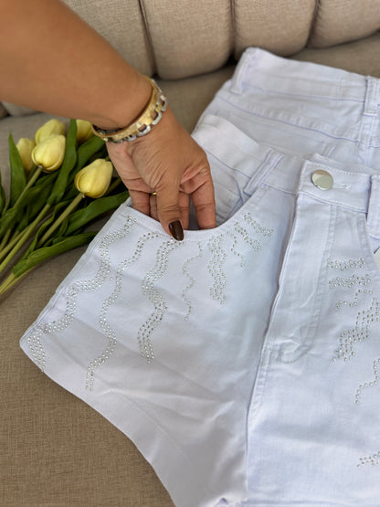 short branco pedraria