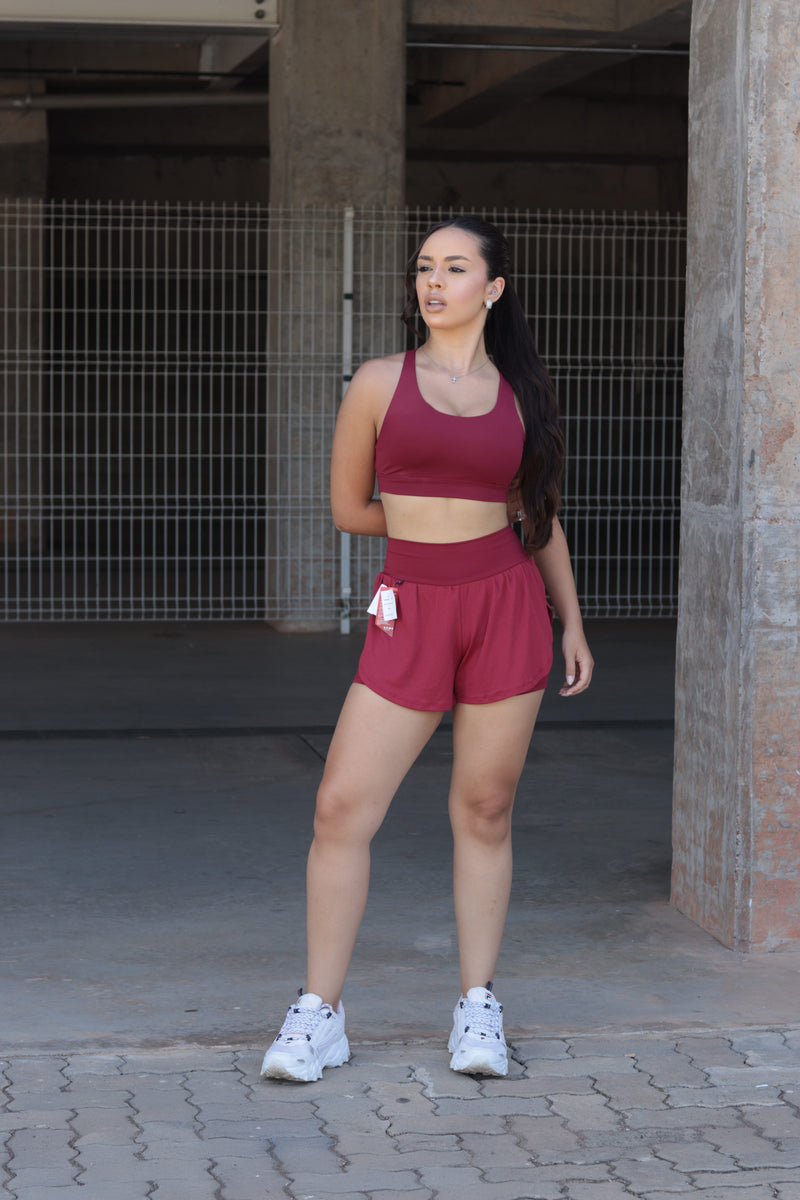 Short duplo poliamida